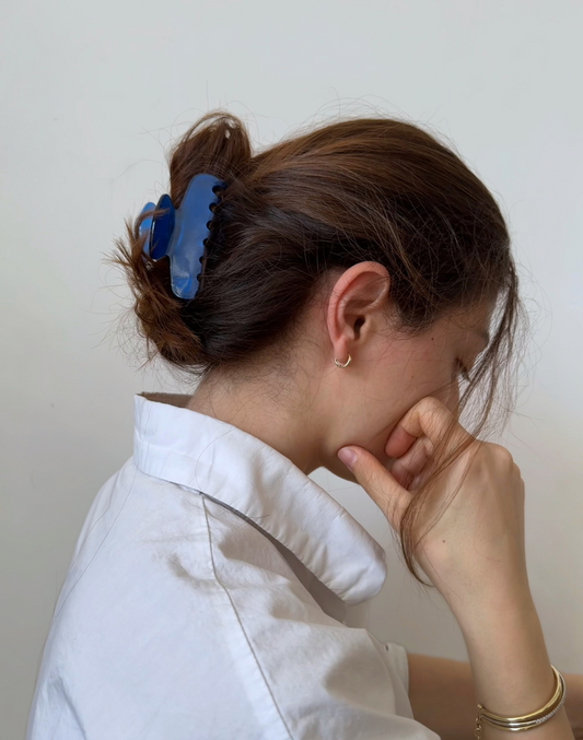 hair clips blue