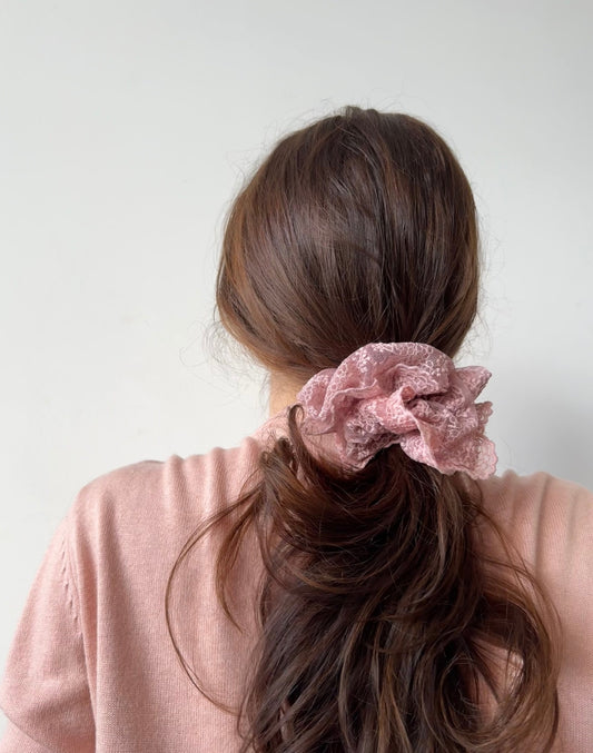 pink scrunchie