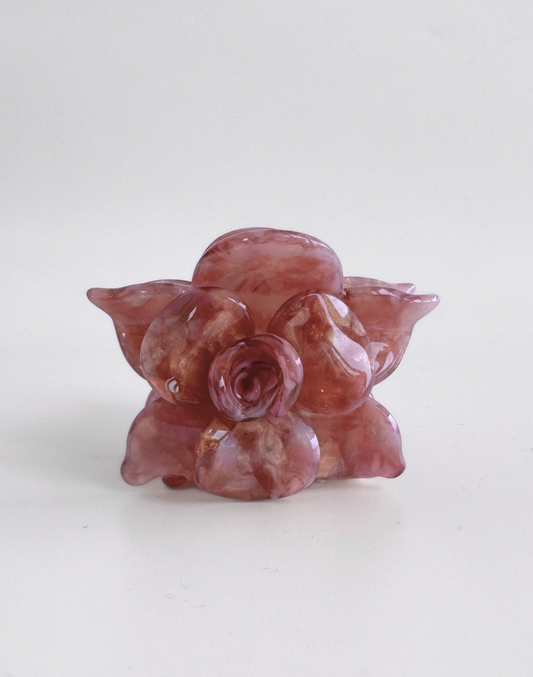 rosewood mini flower clip