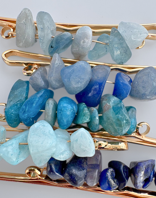 blue hair slides