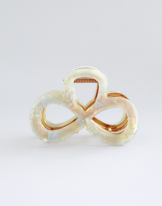 bow claw clip white