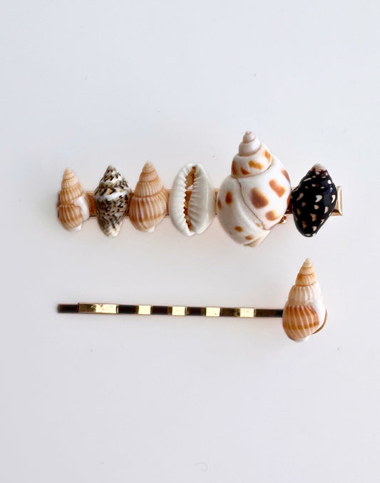 shell hair pins