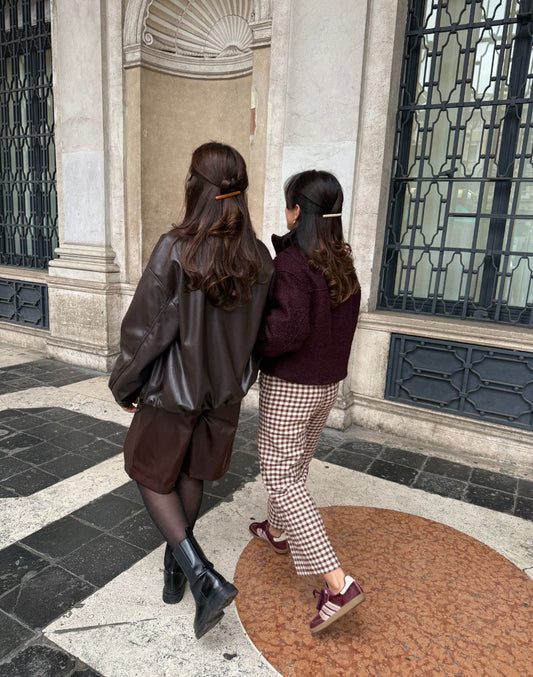 matching hairstyles with the besie