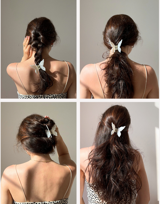 butterfly hair clips