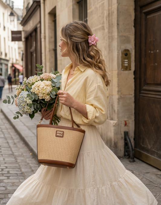 Rose Clip / Pink / Hair Clips