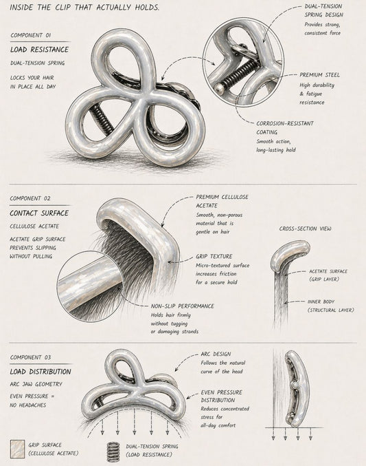 hair clip strong grip