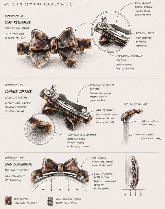 strong hair clip barrette