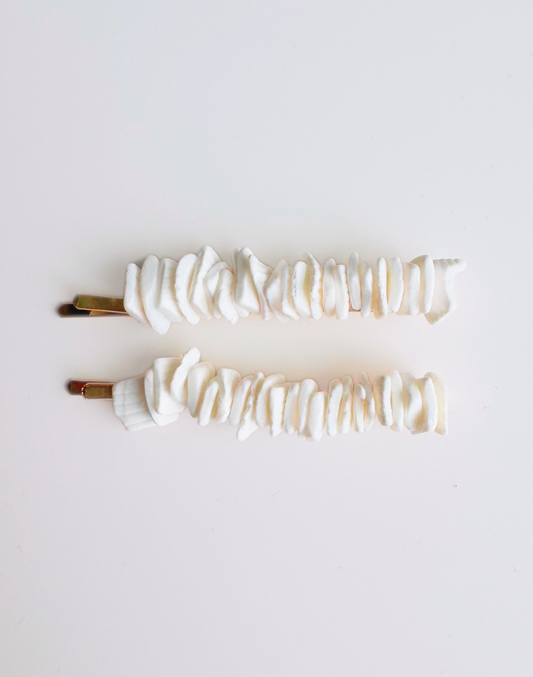 shell hair pins