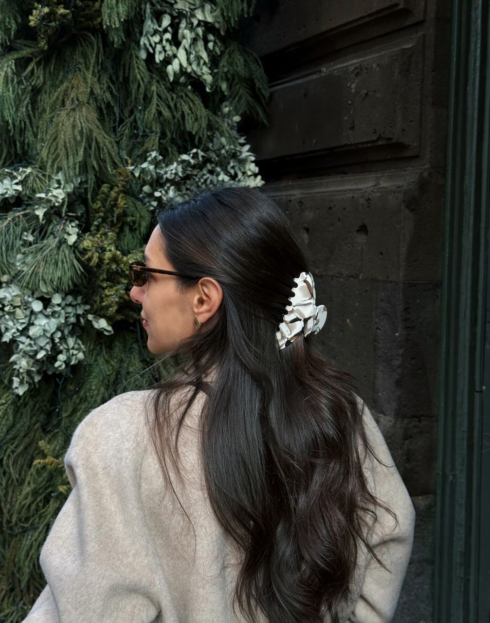 winter outfit with lunel claw clip