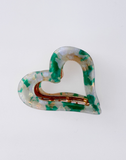 green hair clip