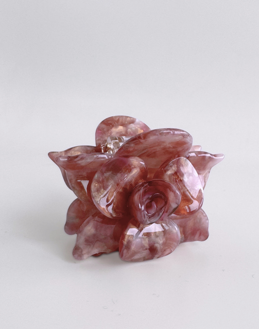mini flower clip rosewood