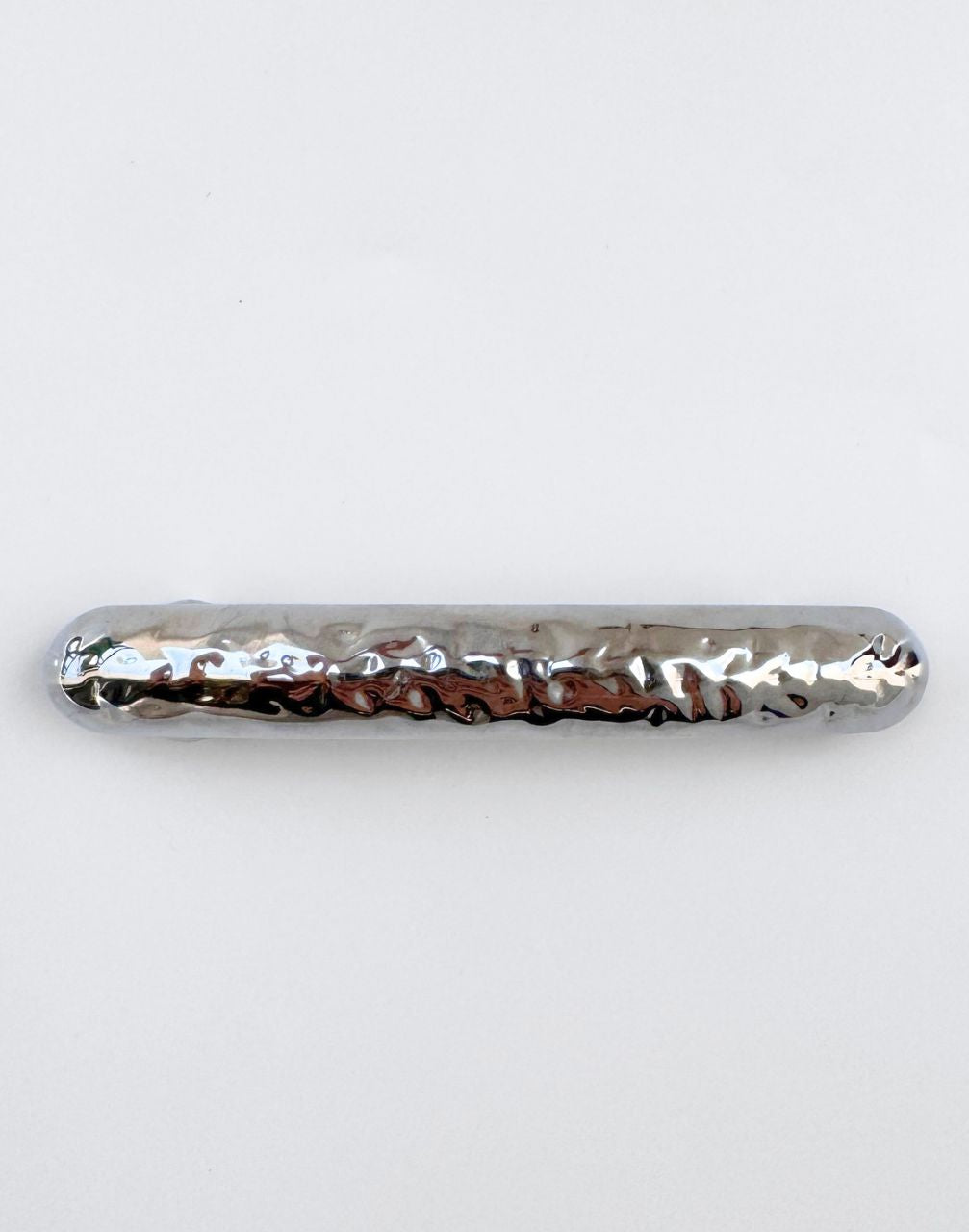 silver hair barrette
