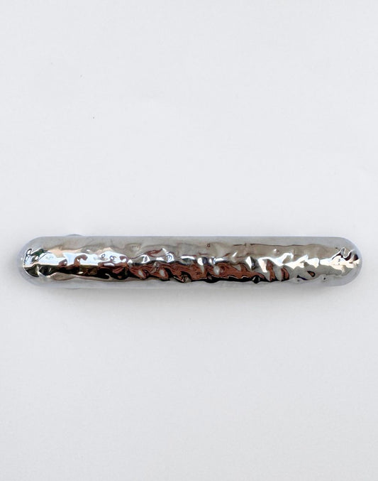 silver hair barrette
