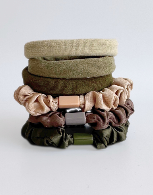 studio hair ties - set of 6