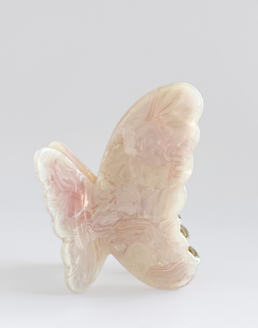 wing clip butterfly white