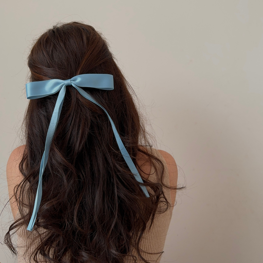 blue hair ribbon