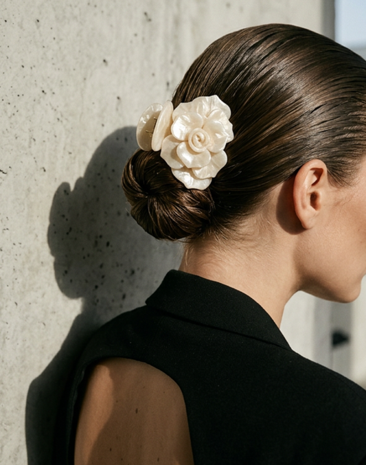 Rose Clip / Pearl / Hair Clips